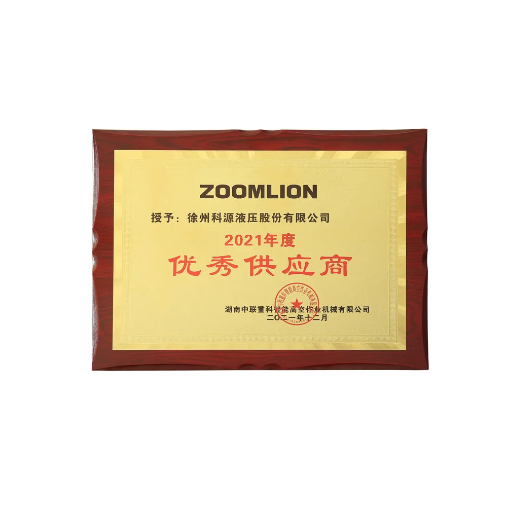 Zoomlion Supplier Award